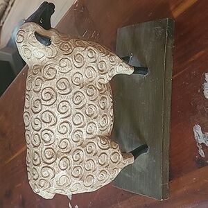 Sheep Wooden carved Decor